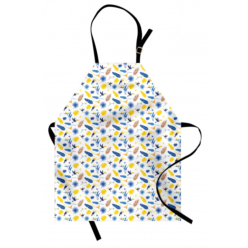 Exotic Toucans Leaves Apron