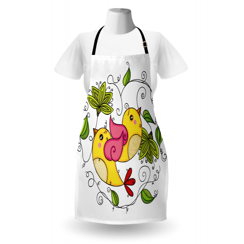 Love Avian Floral Art Apron