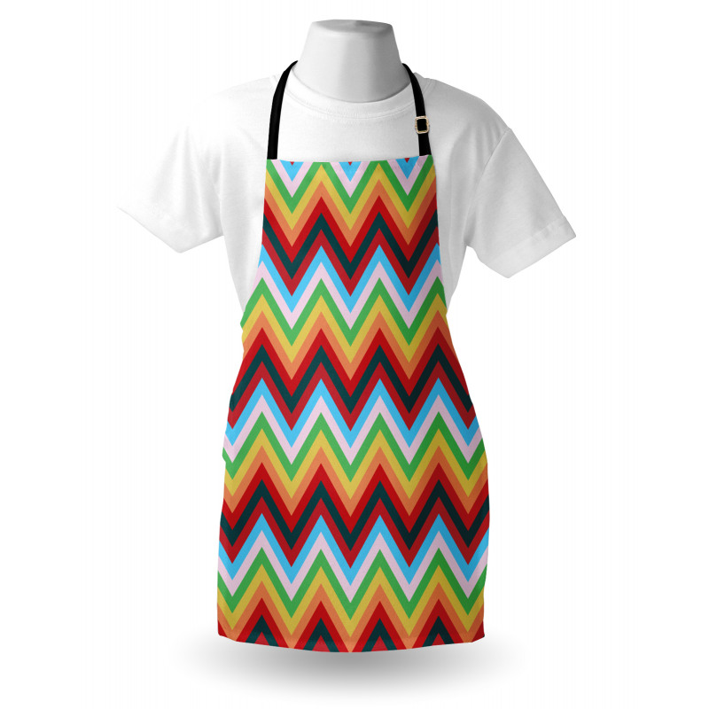 Zigzag Sharp Vibrant Apron