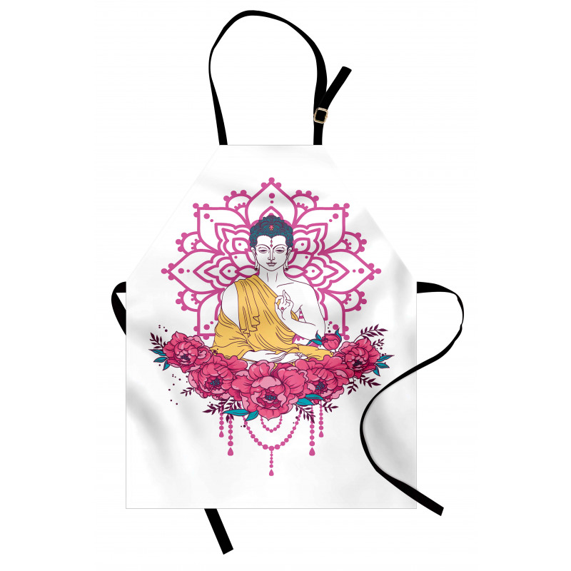 Meditation Floral Mandala Apron