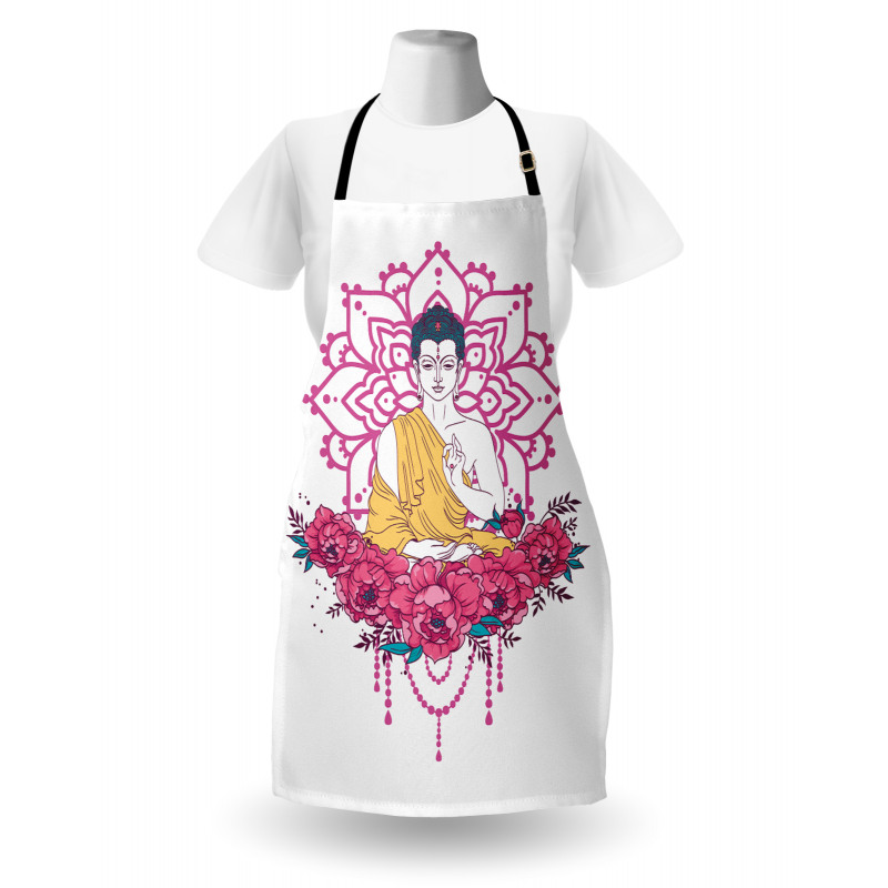 Meditation Floral Mandala Apron