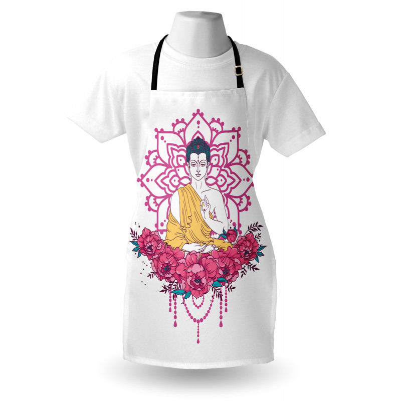 Meditation Floral Mandala Apron