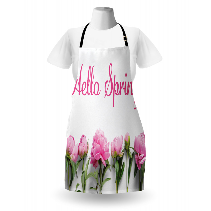 Spring Welcoming Floral Photo Apron