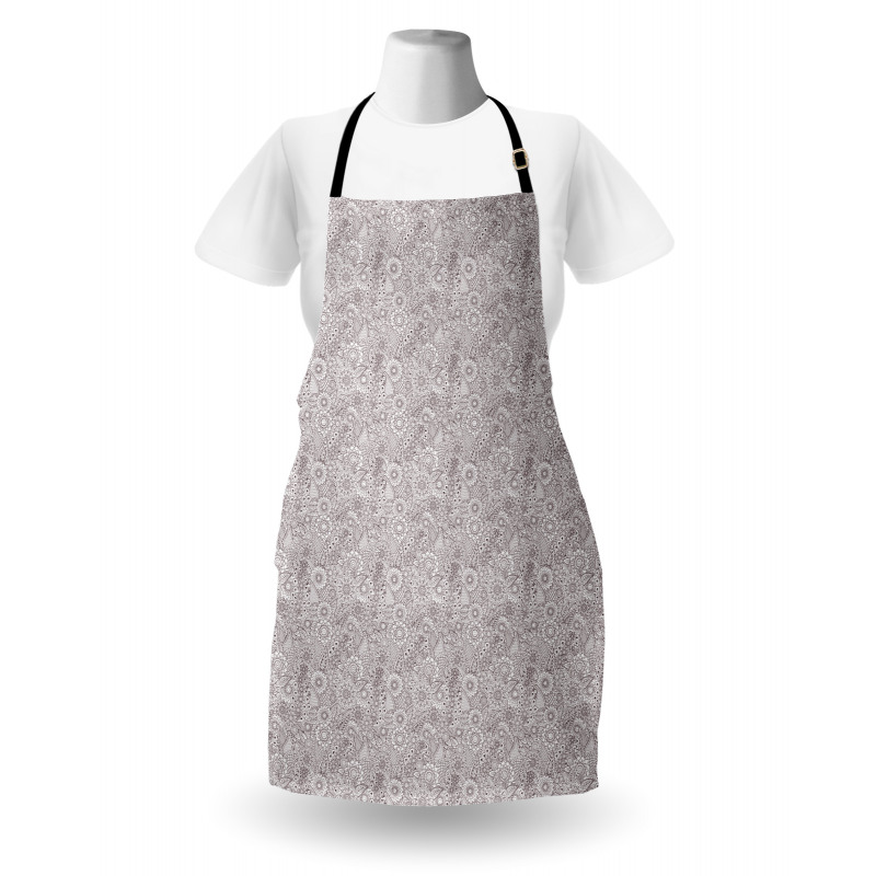 Flower Sketch Details Apron