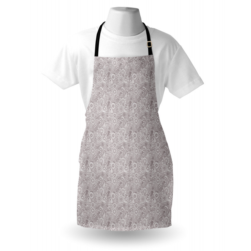 Flower Sketch Details Apron