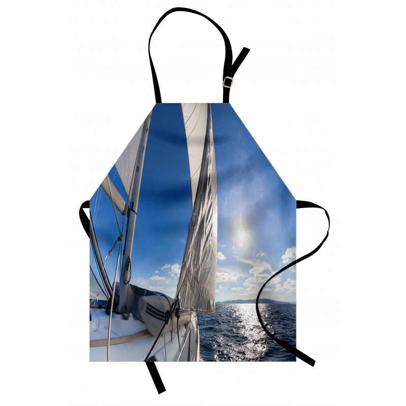 Sailing Boat in Sea Apron