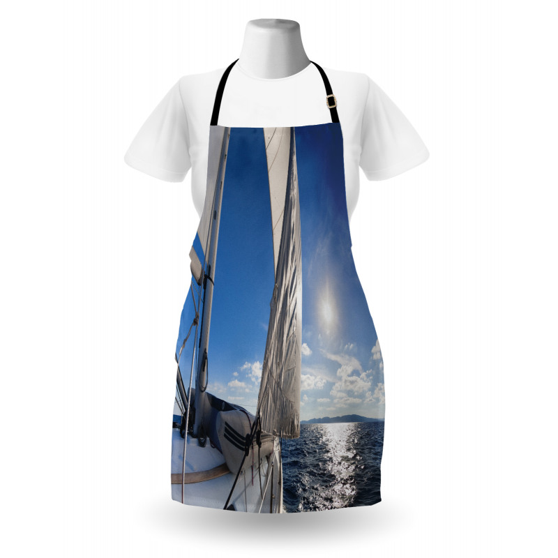 Sailing Boat in Sea Apron