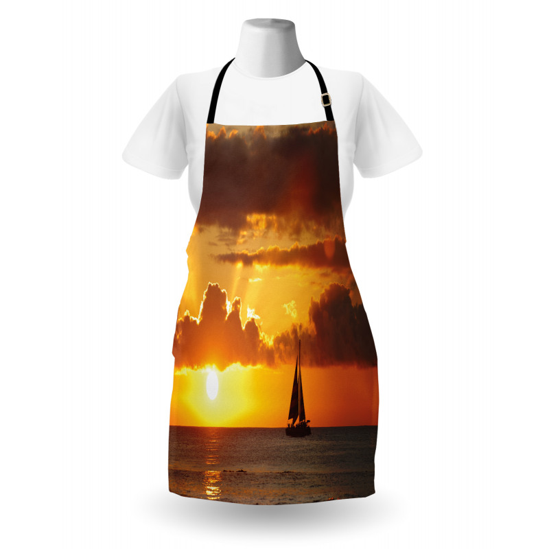 Ocean Boat Freedom Theme Apron