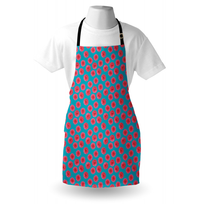 Vibrant Dahlia Petals Apron