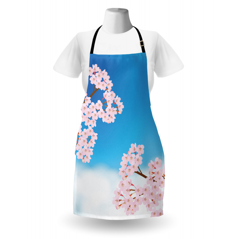 Cherry Blossom Sky Apron