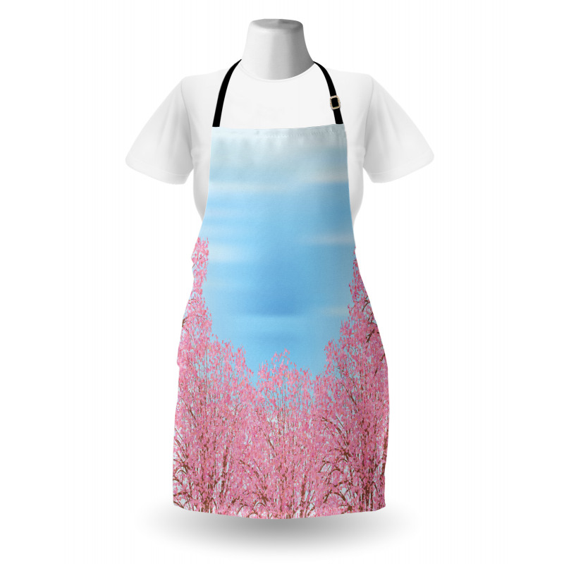 Pinkish Blossom Trees Apron