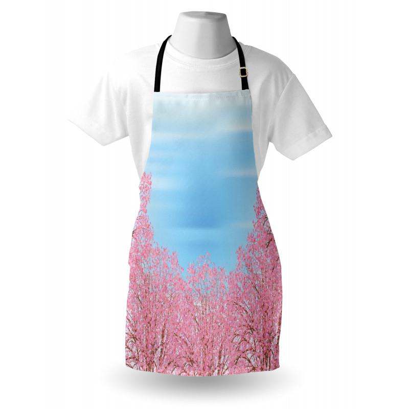 Pinkish Blossom Trees Apron