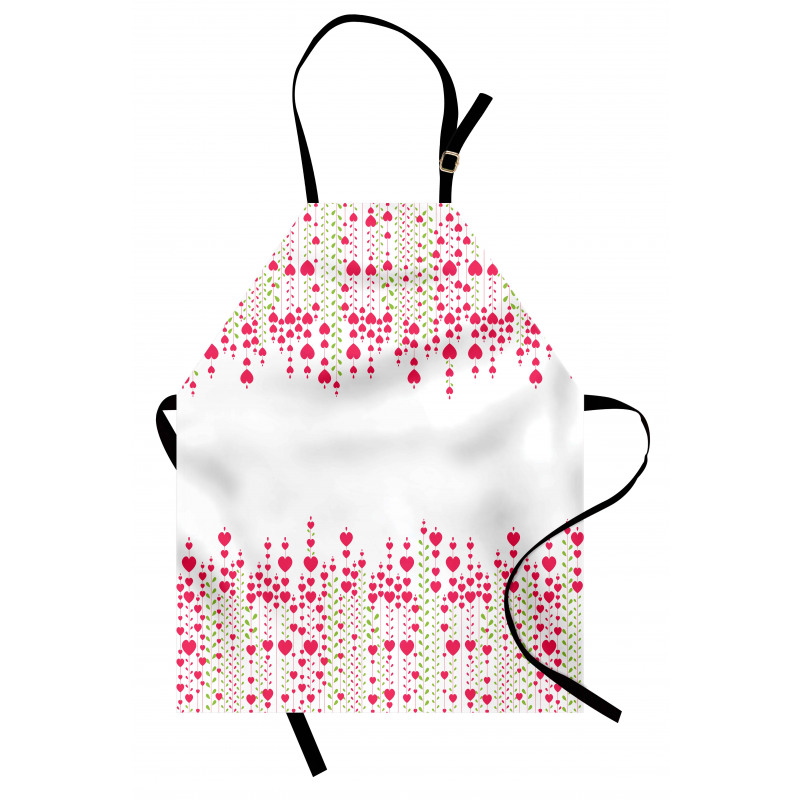 Heart Leaves Flowers Apron