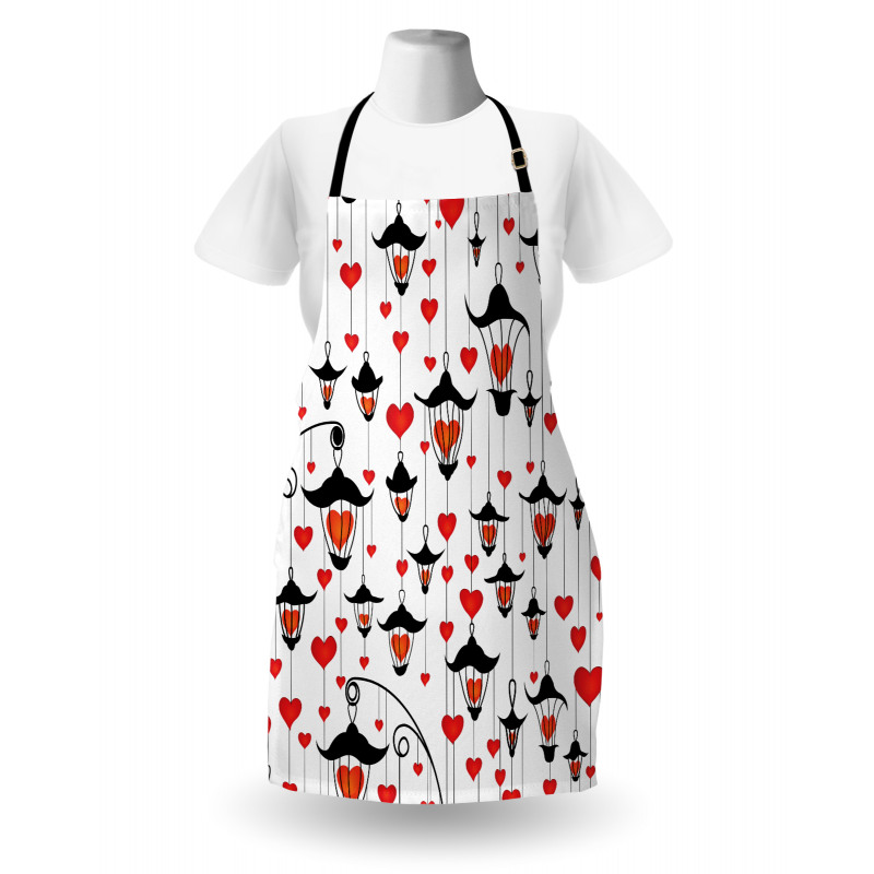 Lanterns and Hearts Apron