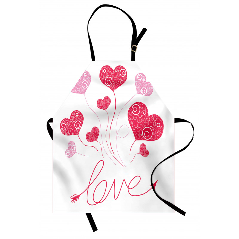 Love Heart Balloons Apron