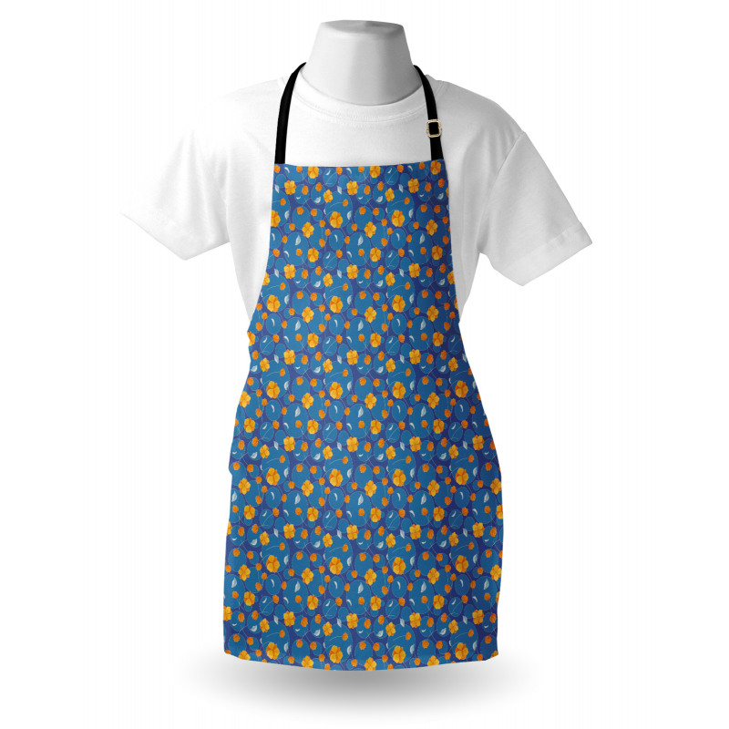 Flowers and Rounds Apron