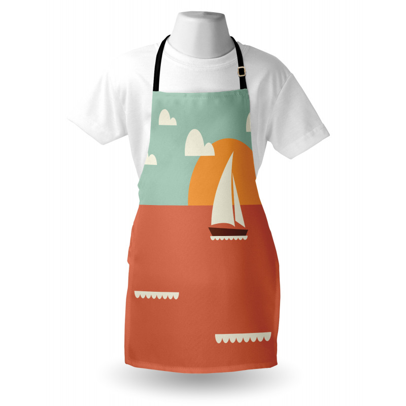 Sailboat Dawning Sun Apron