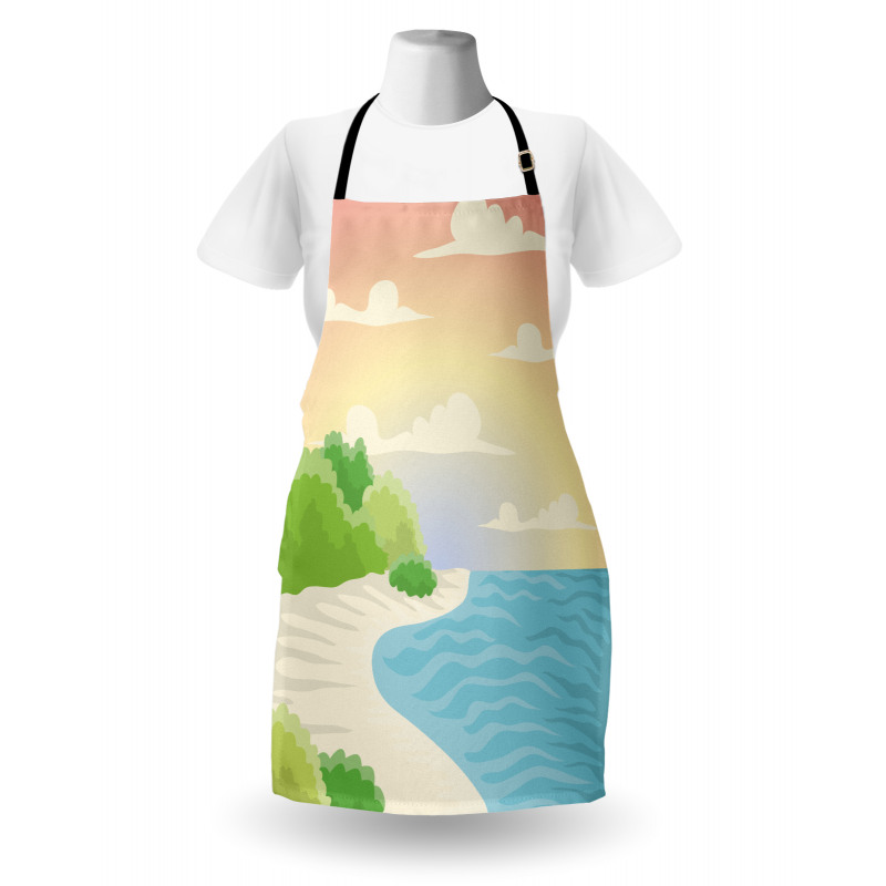 Ocean Bay Tree Sky Apron