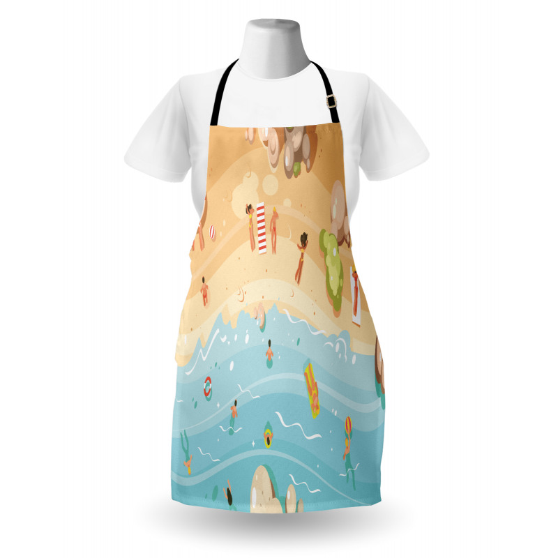 Cartoon Coast Fun Apron