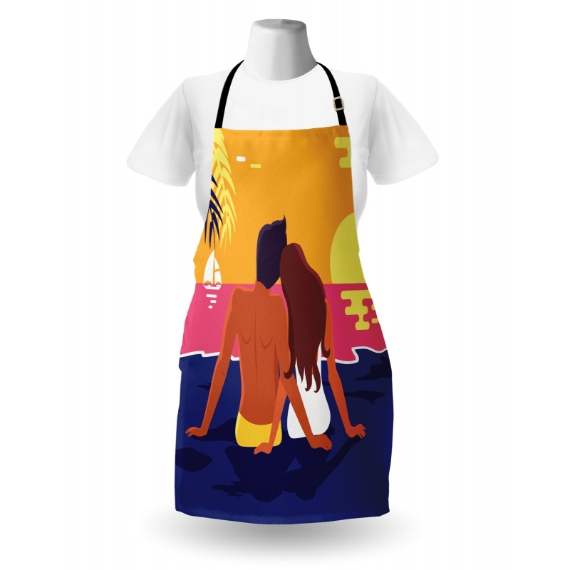 Romantic Couple Coast Apron