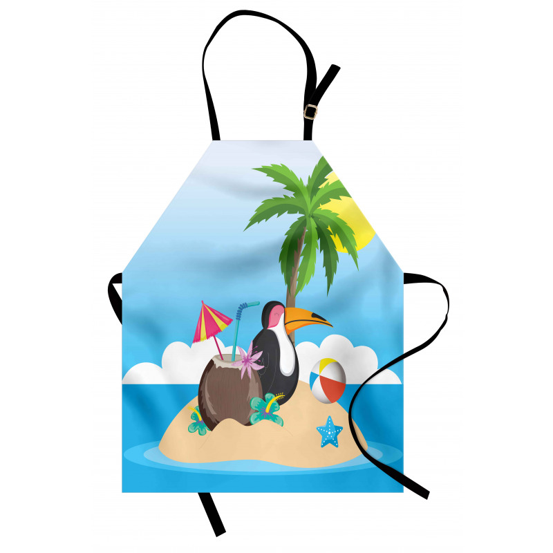 Tropic Funny Cartoon Apron