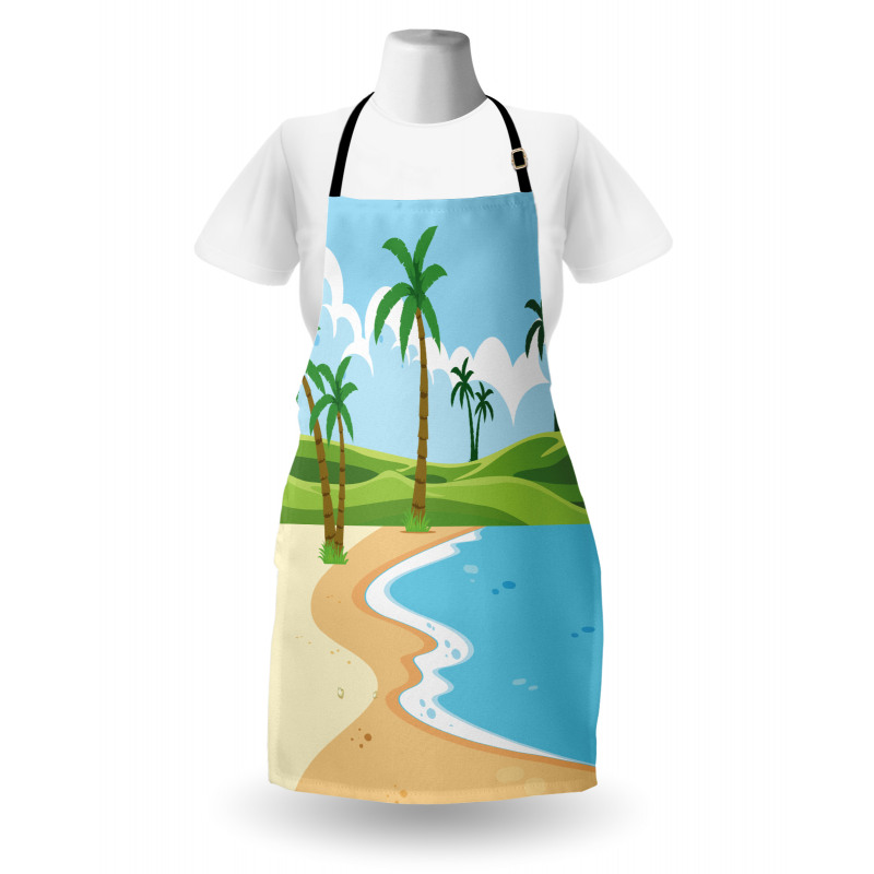 Coast with Grass Palm Apron