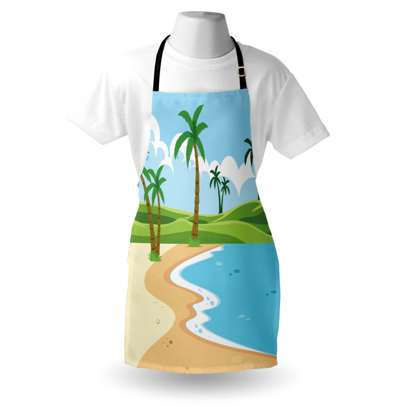 Coast with Grass Palm Apron