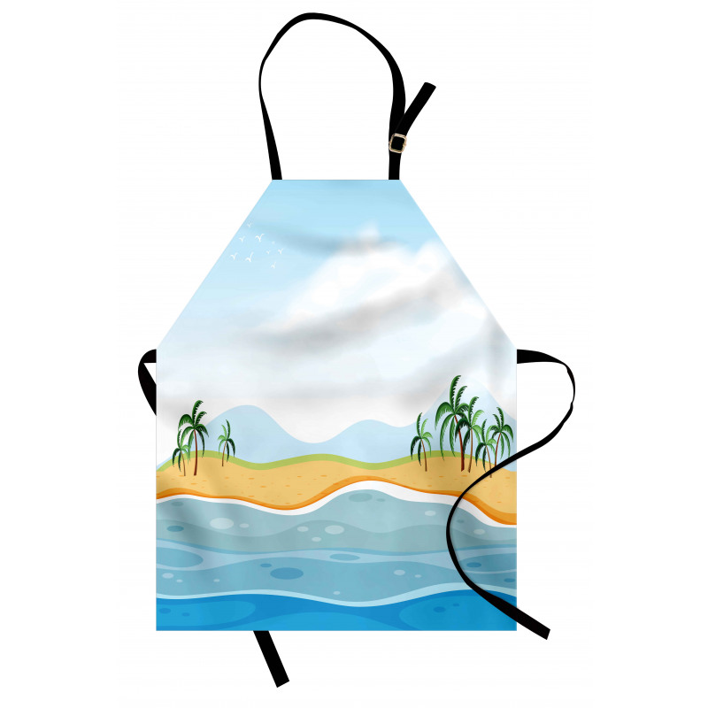 Ocean Palms Panorama Apron