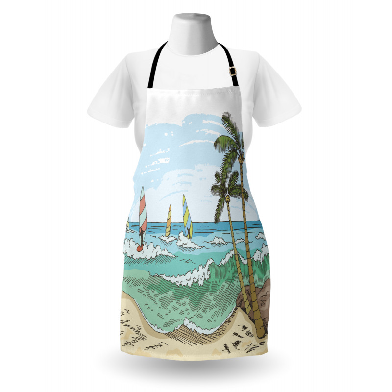 Windsurfing Sketch Apron