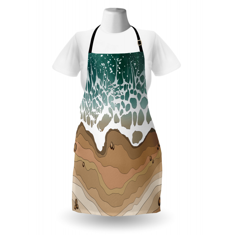 Foamy Sea Waves Bay Apron