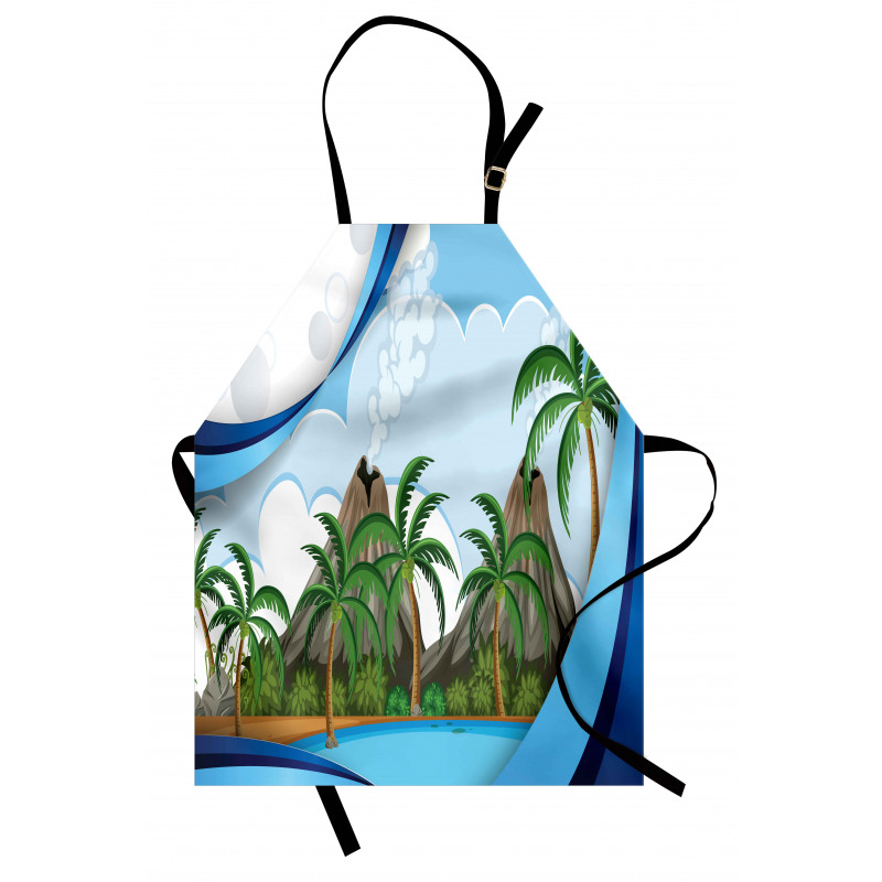 Exotic Volcano Island Apron