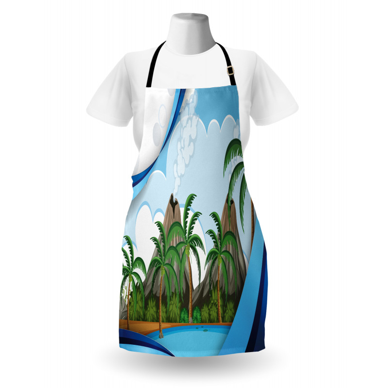 Exotic Volcano Island Apron