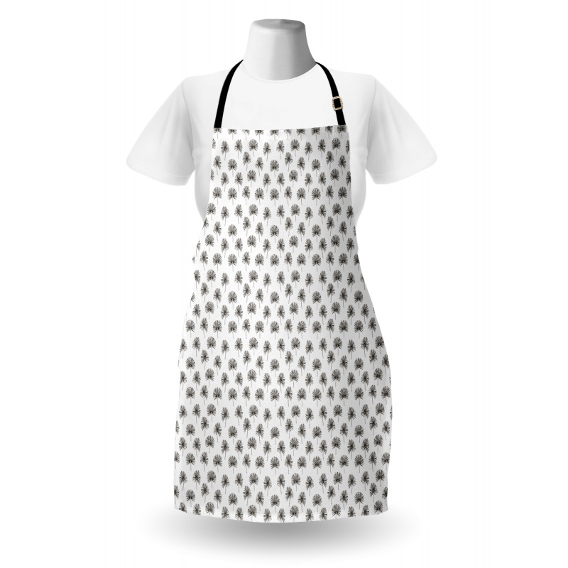 Repetitive Jungle Leaves Apron