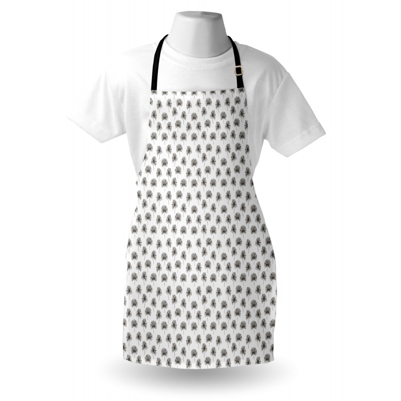 Repetitive Jungle Leaves Apron