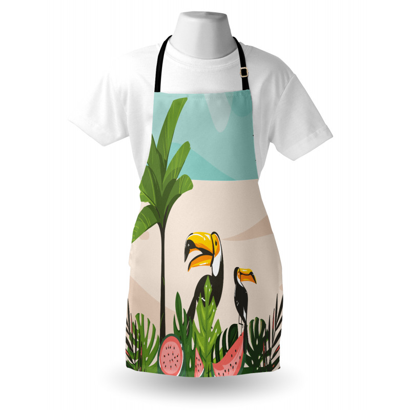 Watermelons Toucans Apron