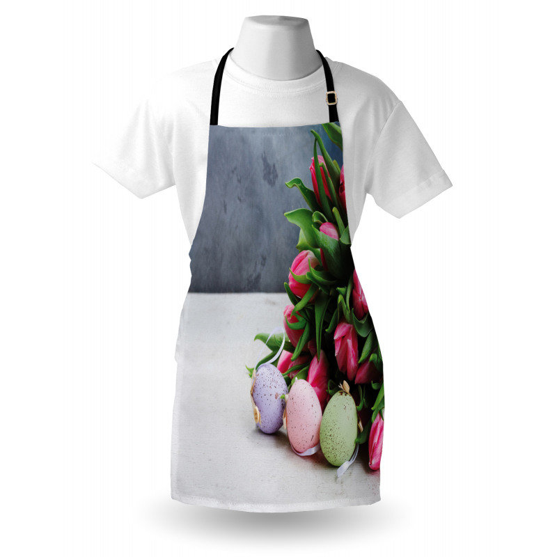 Tulips Easter Eggs Apron