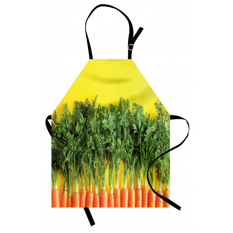 Carrots in a Row Art Apron