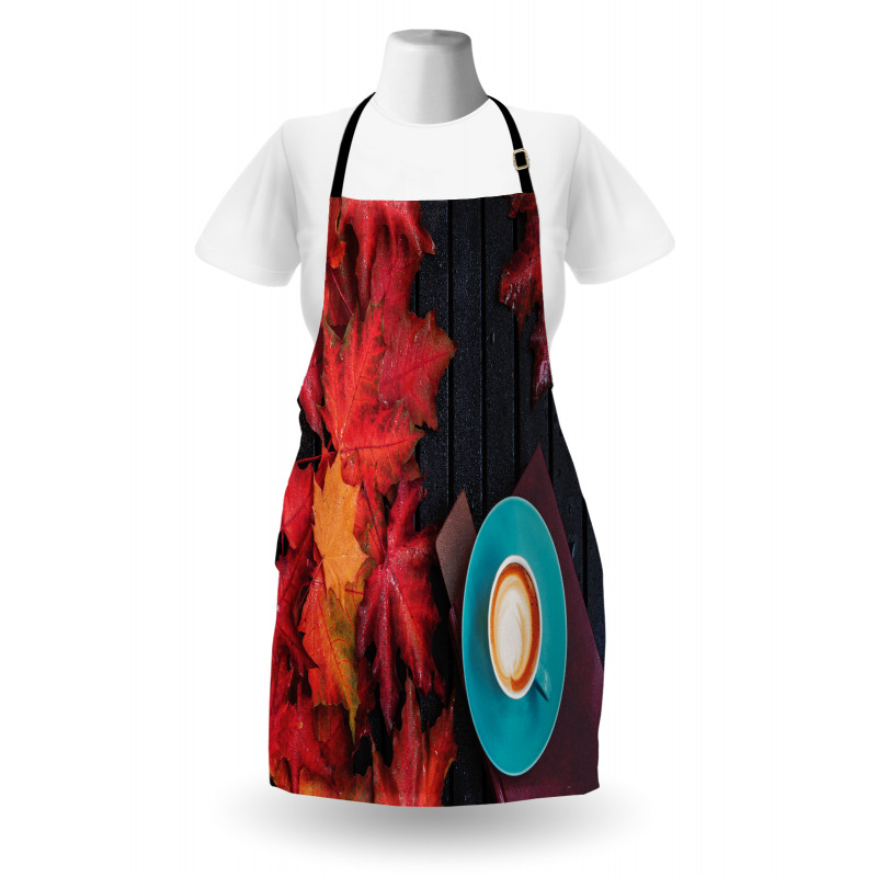 Coffee Fall Leaves Apron