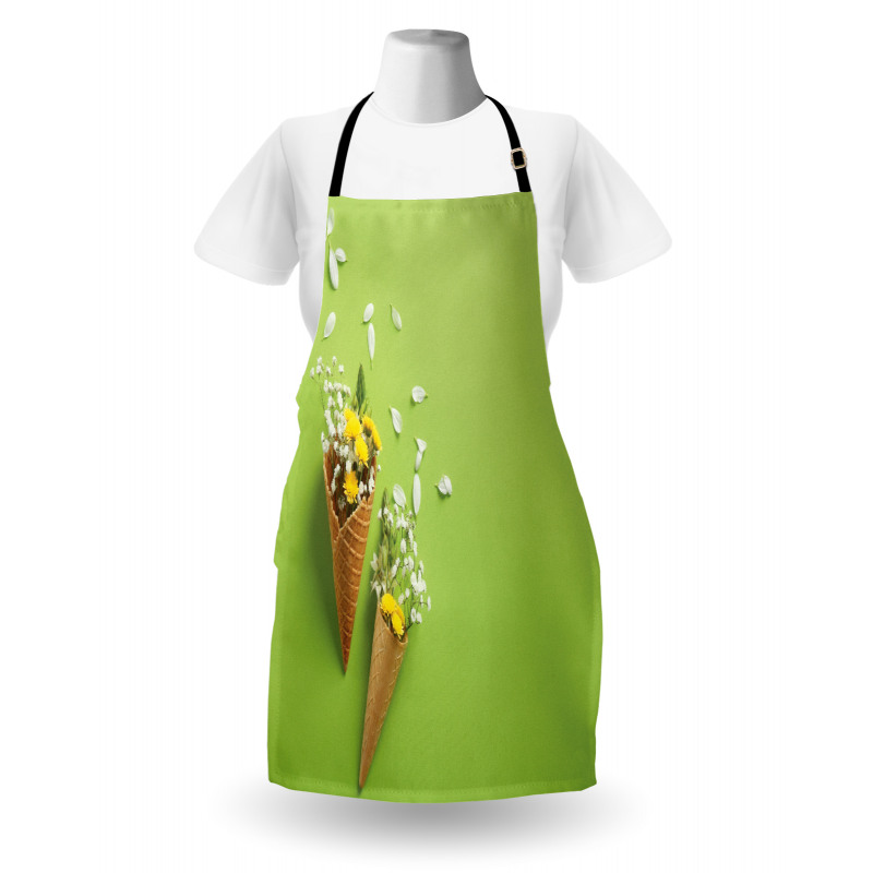 Flowers in Cones Apron