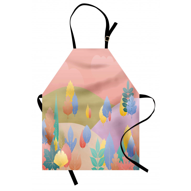 Pastel Fall Leaves Apron