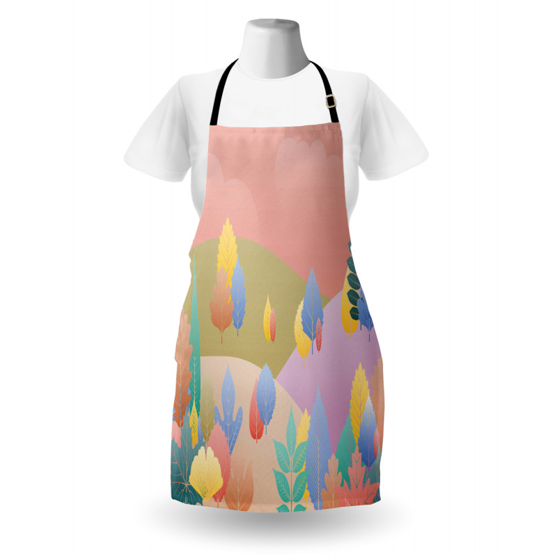 Pastel Fall Leaves Apron