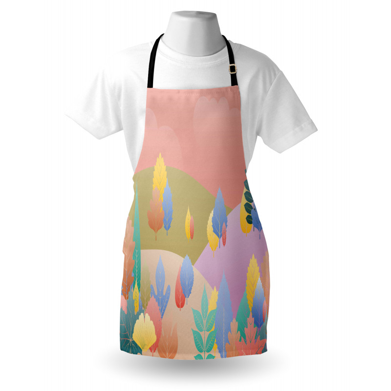 Pastel Fall Leaves Apron