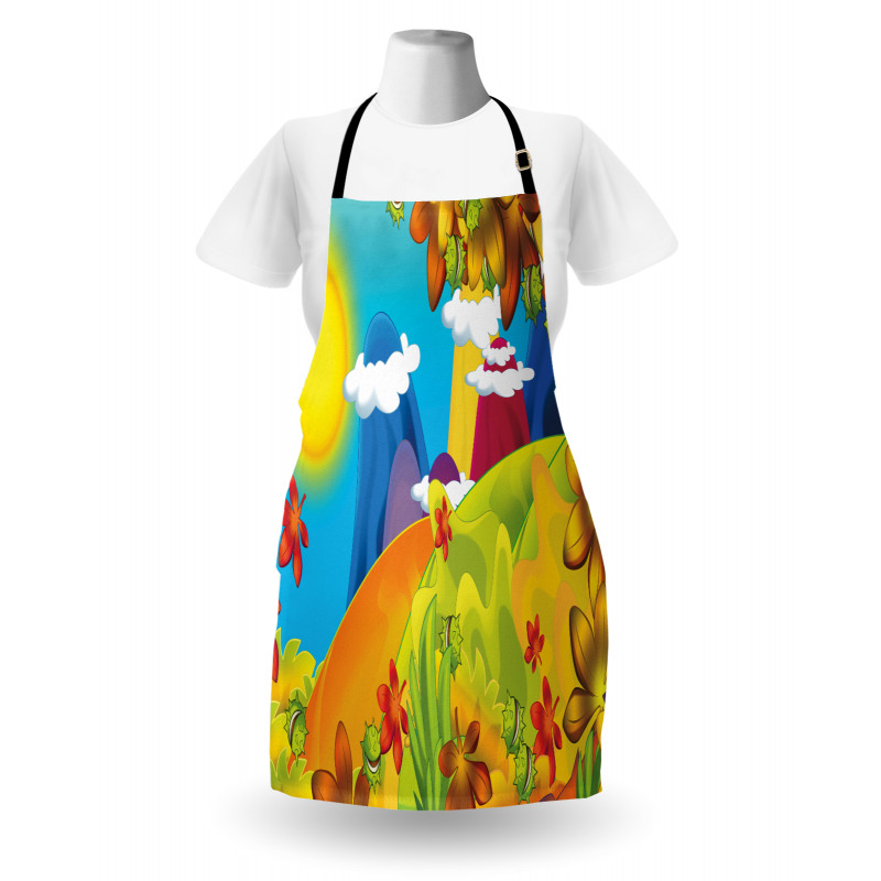 Cartoon Autumn Nature Apron