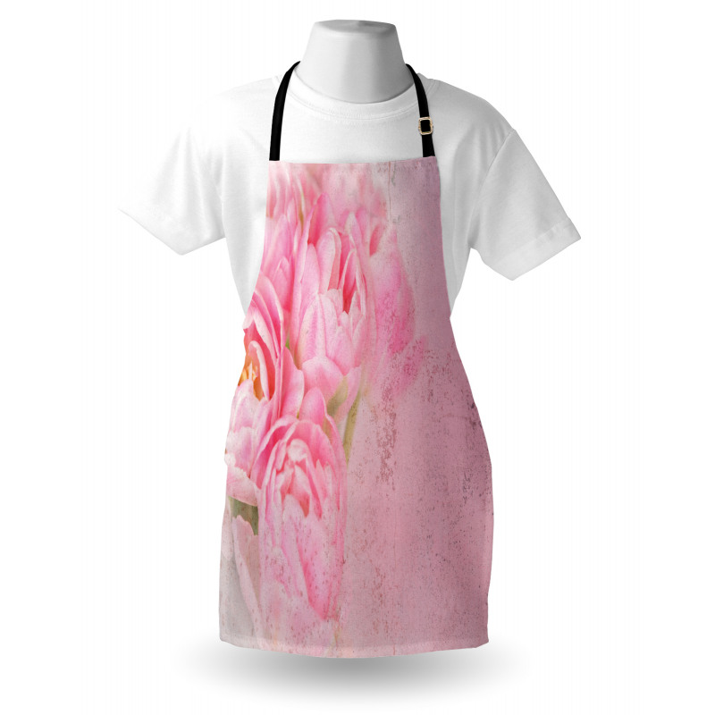 Grungy Tilt Flowers Apron