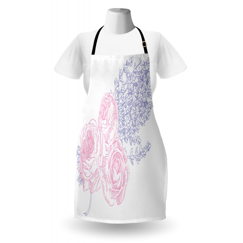 Romantic Lavender Art Apron