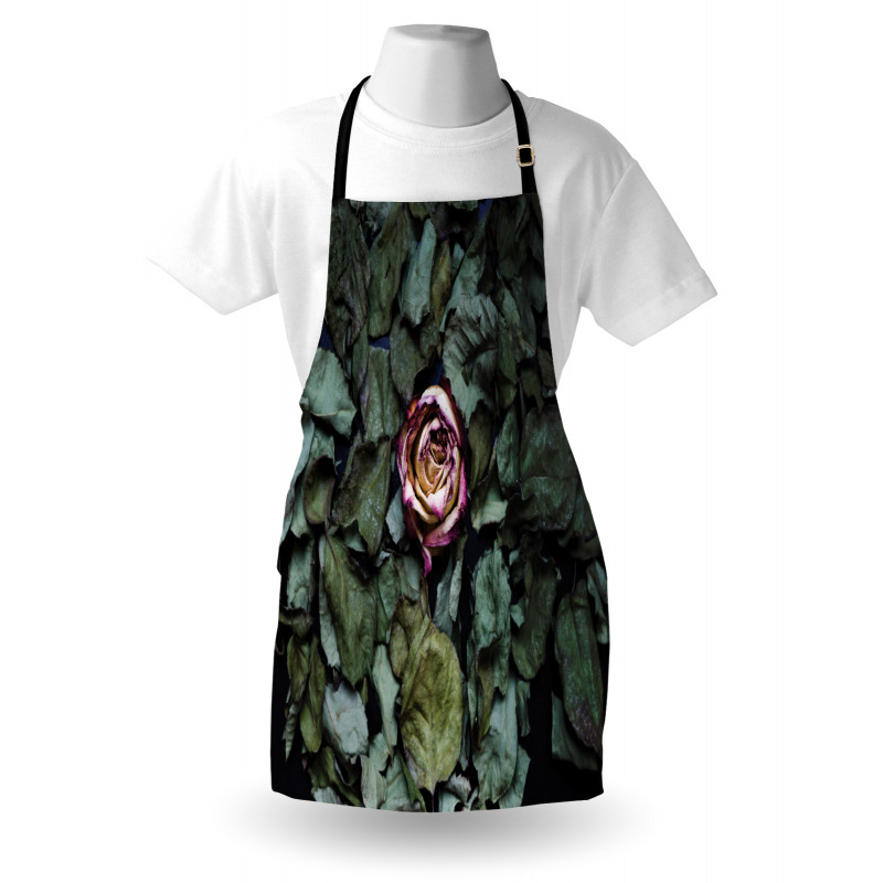 Rose Flower Dry Leaves Apron