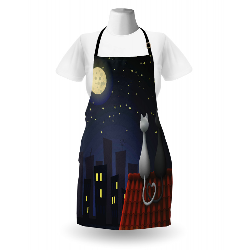 Cats on the Roof Valentines Apron