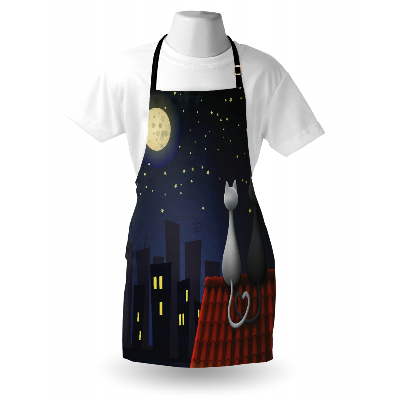 Cats on the Roof Valentines Apron