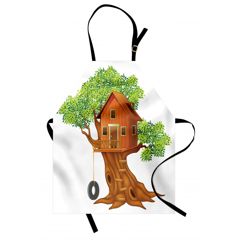 Wooden Home on Branches Apron