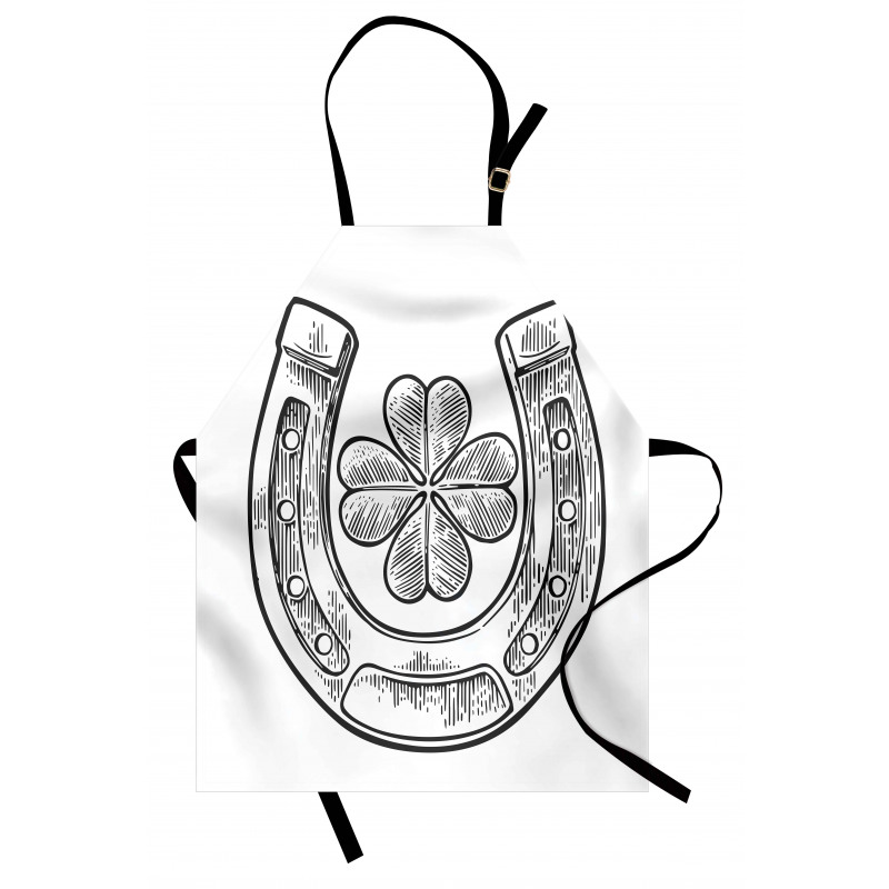 Shamrock and Horseshoe Image Apron